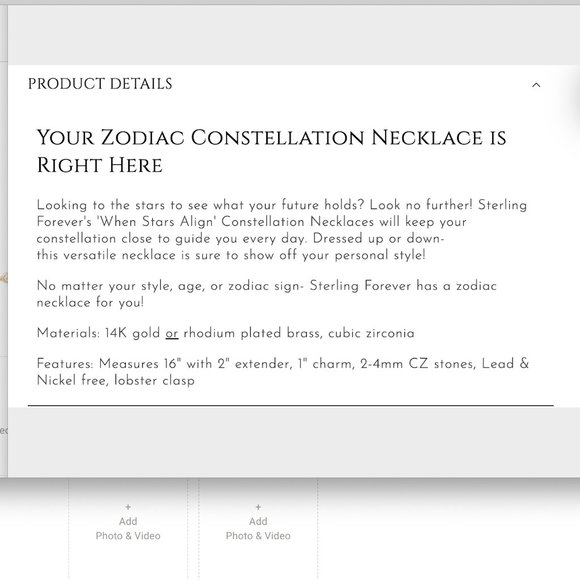 Virgo When Stars Align Constellation Astrology GOLD Necklace ♍… - Picture 6 of 9